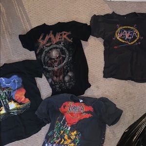 4 slayer band t shirts